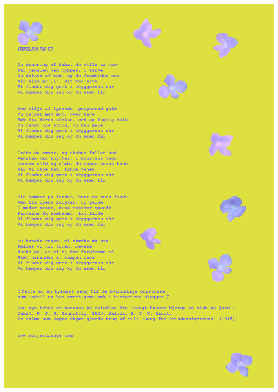 Sonja Strange, artist, billedkunstner, Astrid Holm